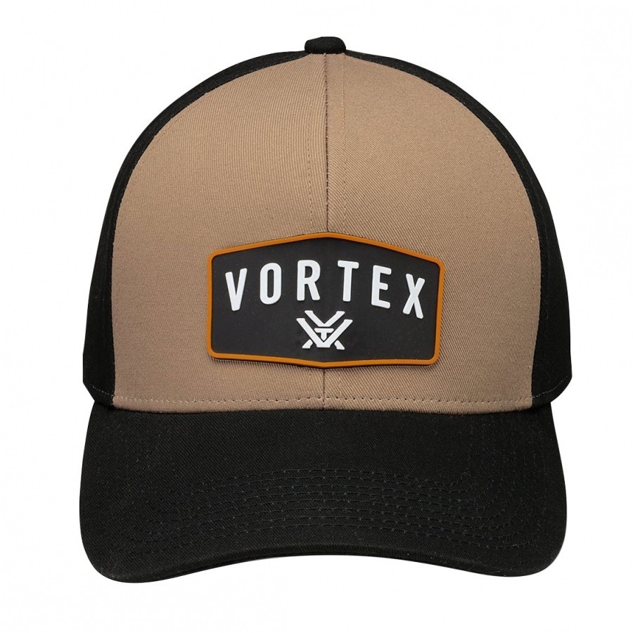 Czapka-z-daszkiem-meska-Vortex-GO-Big-Patch-czarno-brazowa