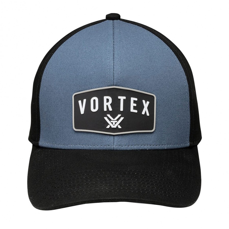 Czapka-z-daszkiem-meska-Vortex-GO-Big-Patch-niebiesko-szara