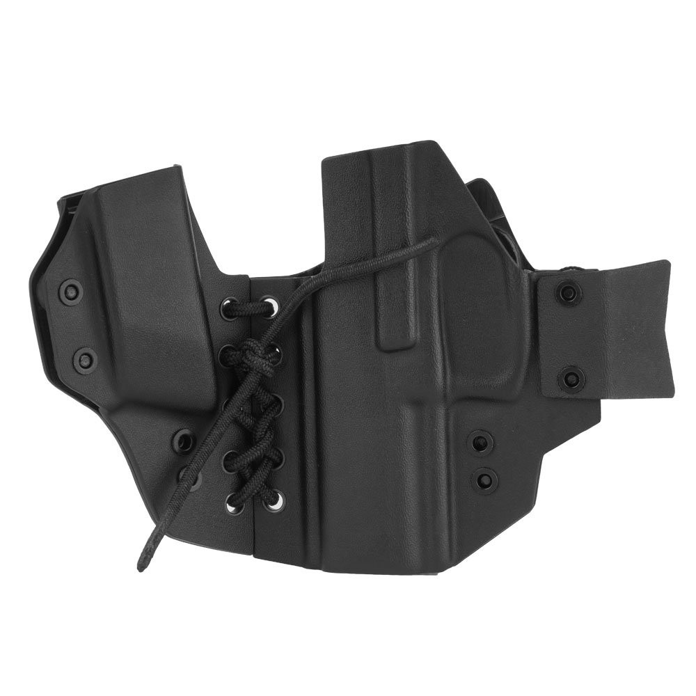 DOUBLETAP GEAR - Kabura-wewnetrzna-Kydex-Appendix-Elastic-IWB-z-ladownica-do-HK-P30-SFP - Czarna