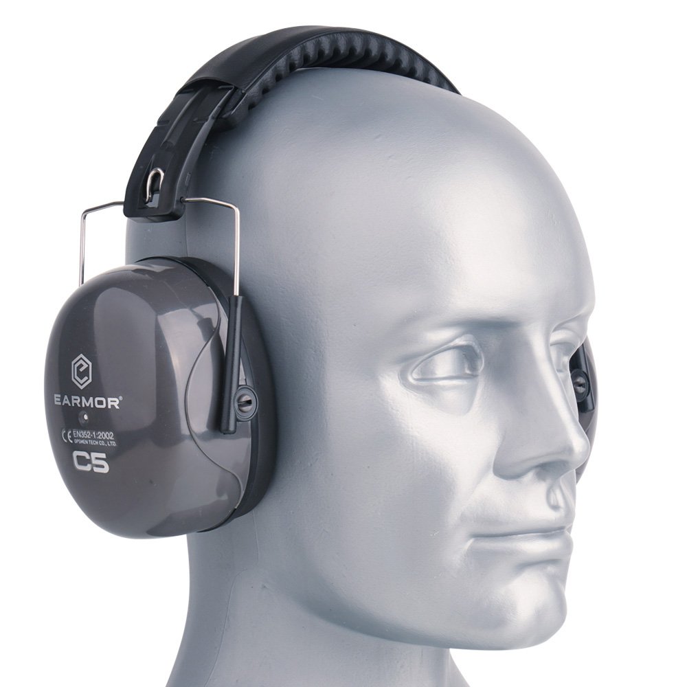 Earmor-Pasywne-ochronniki-sluchu-C5-26-NRR-Szare-C5A