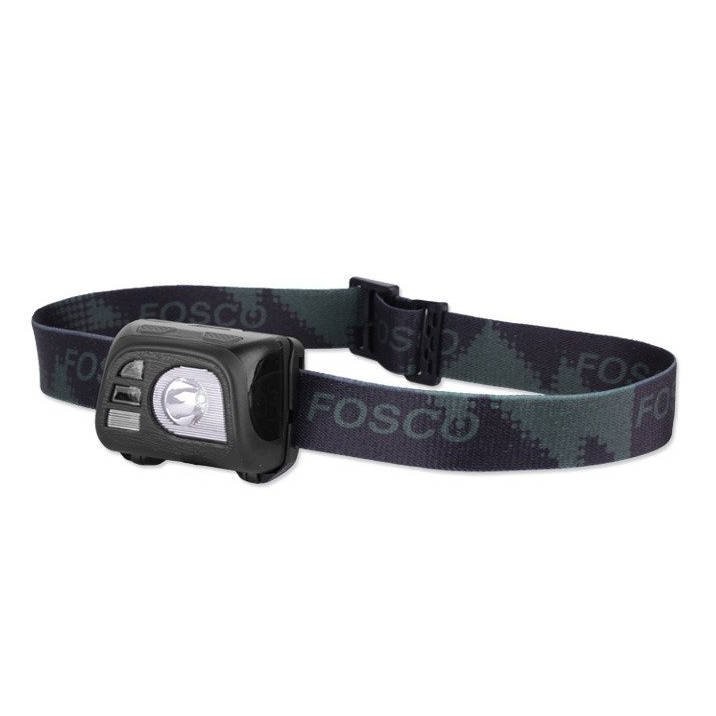 FOSCO - Latarka-czolowa-Tactical Headlamp - 140 lumenow - Czarny - 369331-BK