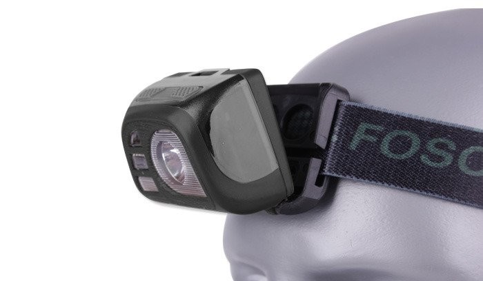 FOSCO - Latarka-czolowa-Tactical Headlamp - 140 lumenow - Czarny - 369331-BK