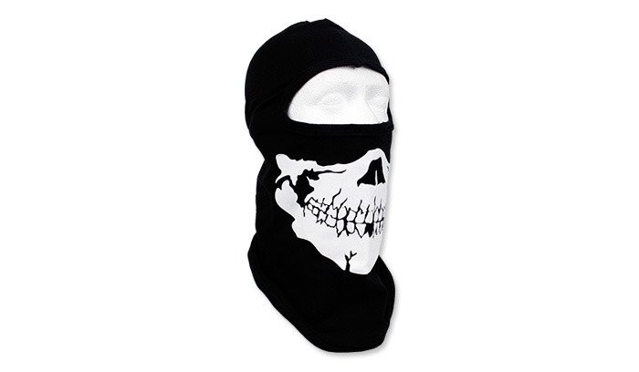 FOSTEX - Kominiarka-1-Otwor - Biker-Balaclava-Skull - Czarny