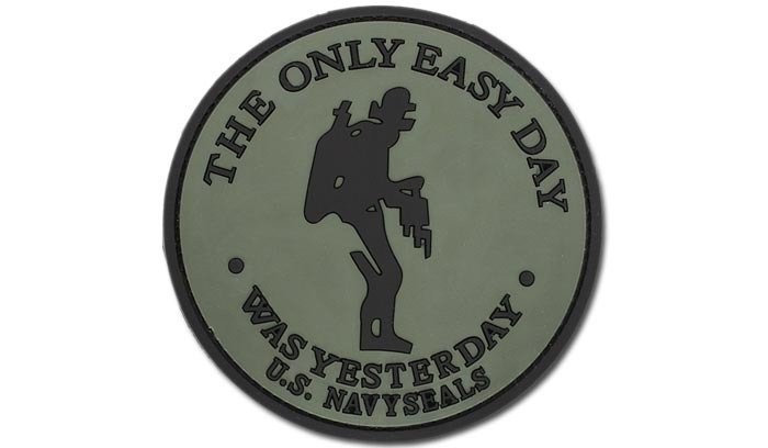FOSTEX - Naszywka-3D - The-only-easy day - Navy-Seals - Zielony OD