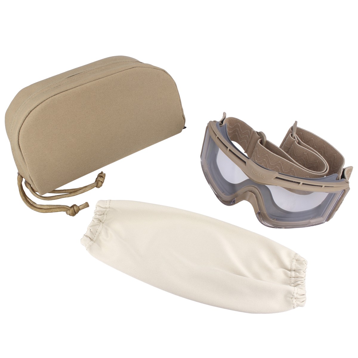 GOGLE-BALISTYCZNE-BOLLE-TACTICAL-X810 TAN-CLEAR-X810SPSI