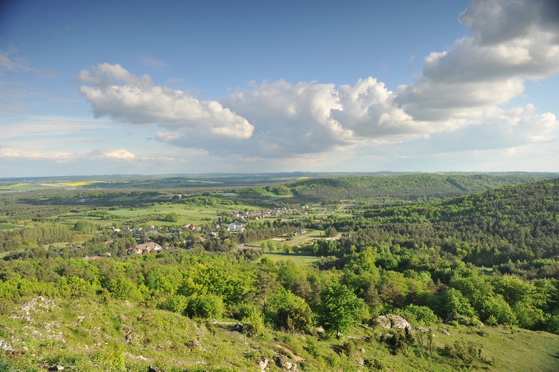 Góra Zborów Latem widoki