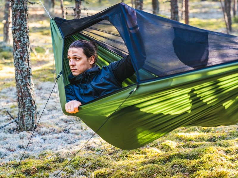 Hamak-Lesovik -DRAKA-oliwkowy-z-moskitiera-profesjonalny-wyprawowy-lentus-militaria