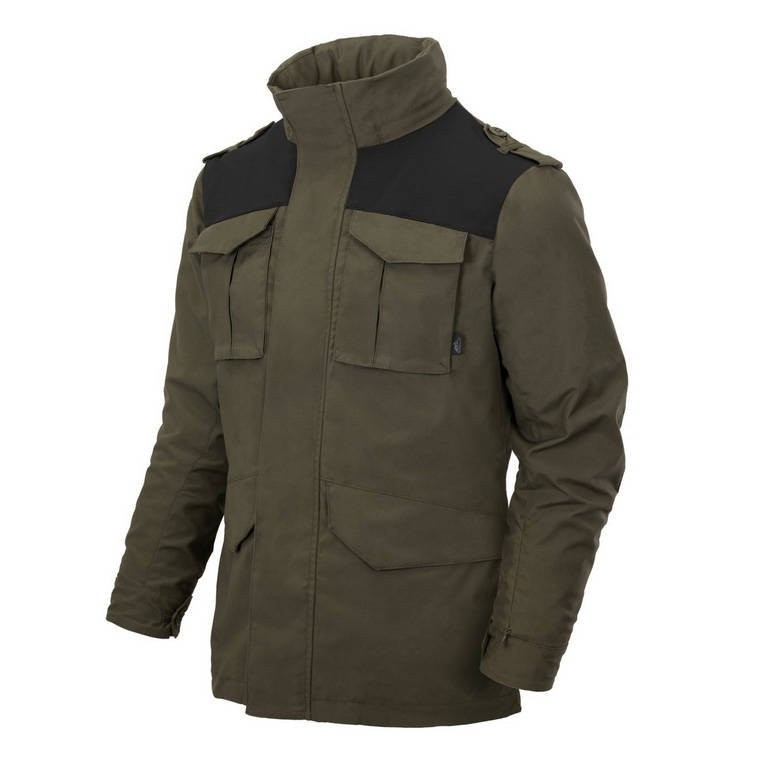Helikon - Kurtka-Covert-M65 - Taiga-Green -Czarna - KU-C65-DC-0901A