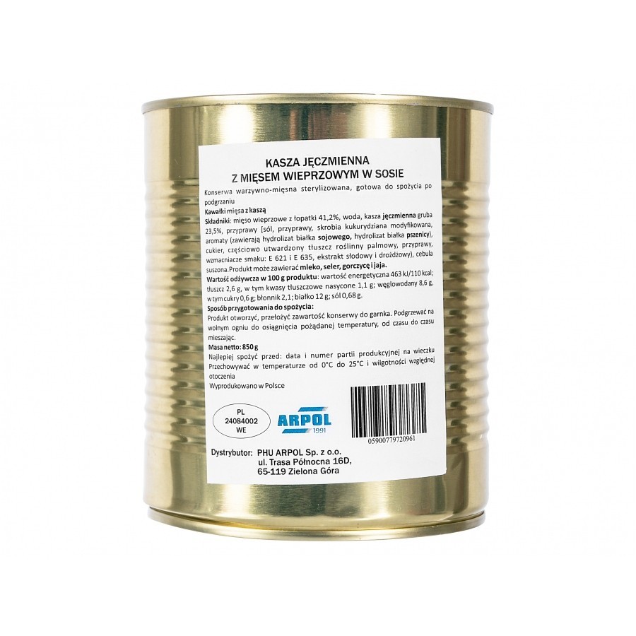 Kasza-jeczmienna-Arpol-z-miesem-w-sosie 850 g
