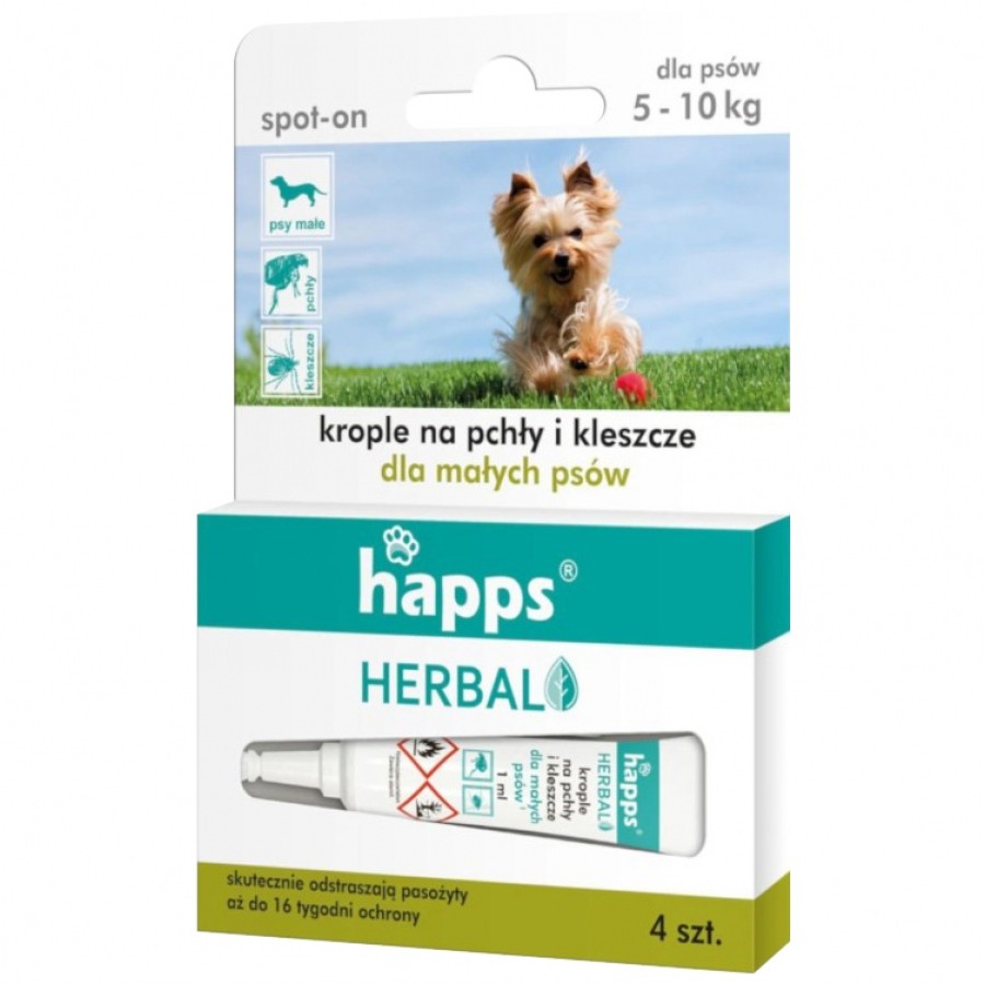 Krople_Happs_przeciw_pchlom_i_kleszczom_pies 5 - 10 kg
