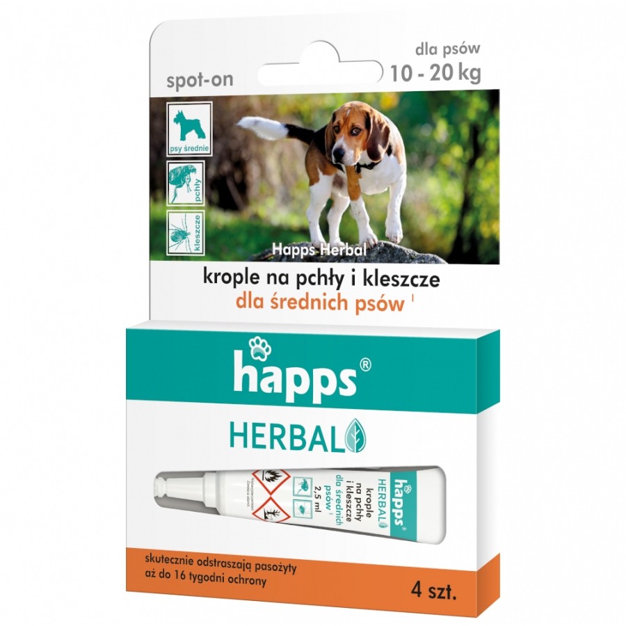 Krople_Happs_przeciw_pchlom_i_kleszczom_pies_10 - 20 kg