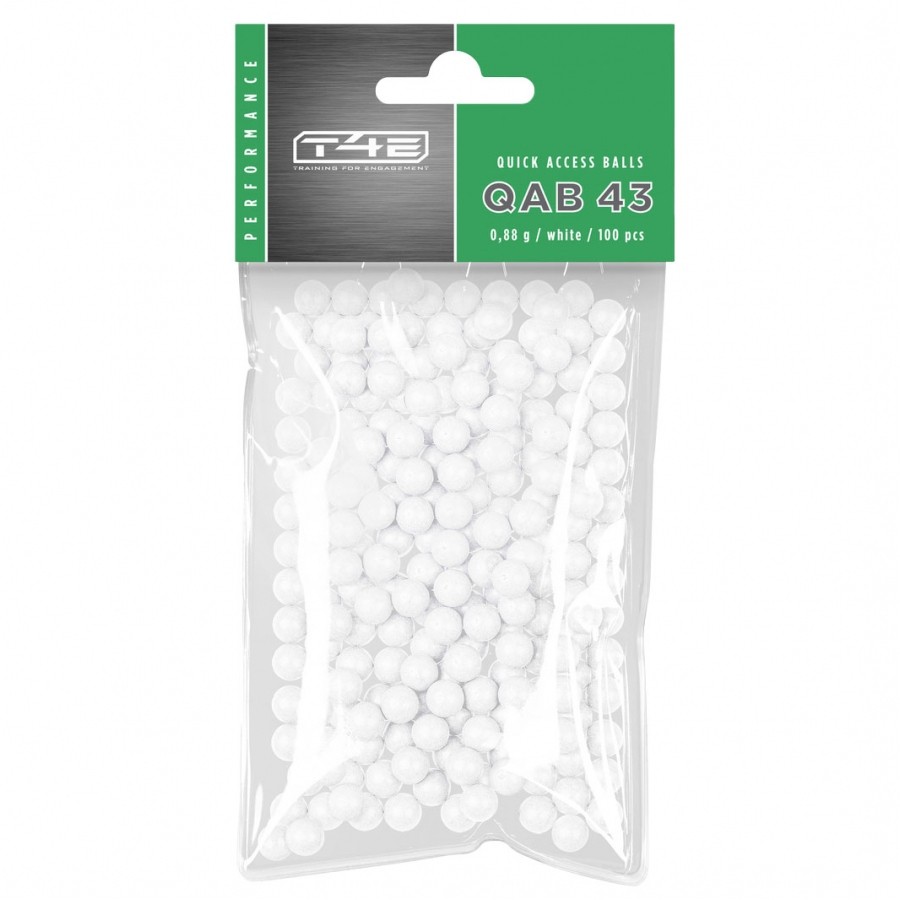 Kulki-szklano-polimerowe-T4E-Performance-QAB .43, 0,88 g-100 szt. biale