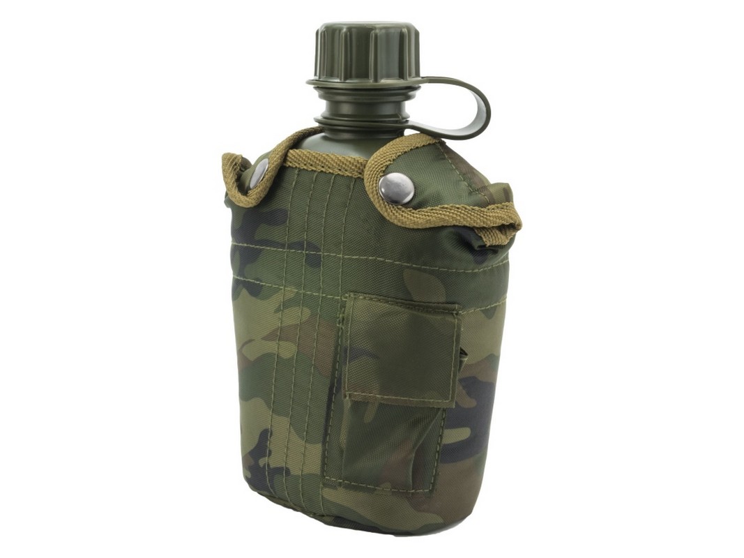 Manierka-w-pokrowcu-MFH-woodland-1litr-butelka-bidon-lentus-militaria