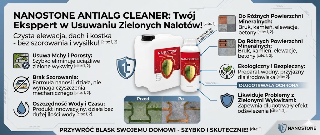 nANOSTONE PREPARAT DO USUWANIA ZIELONYCH NALOTÓW