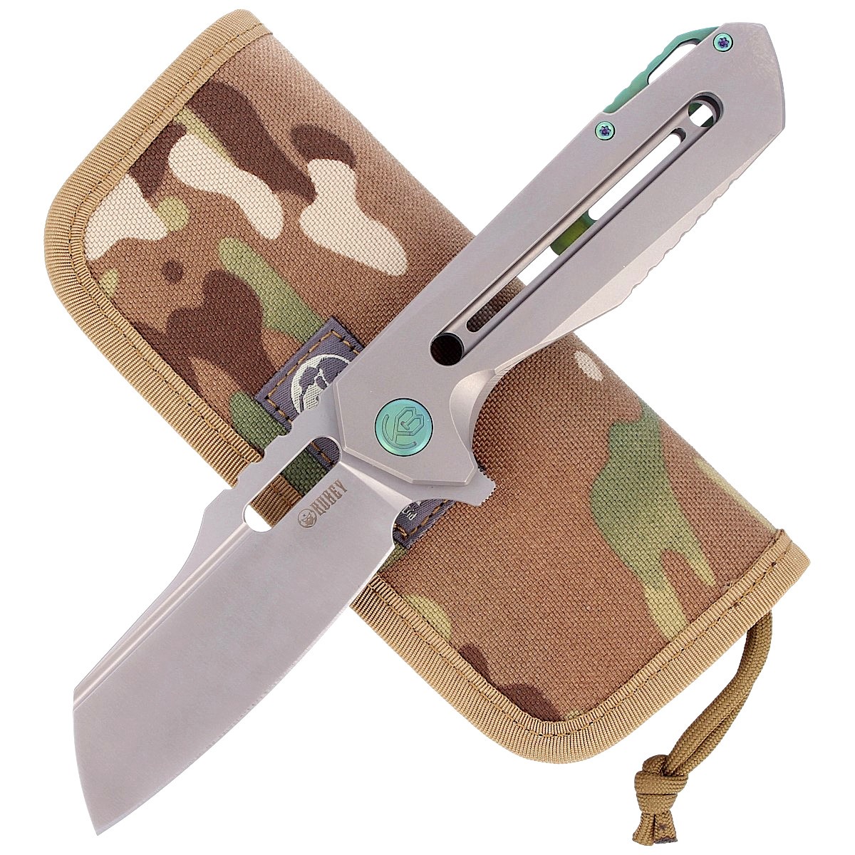 NOZ-KUBEY-KNIFE-ATLAS-GRAY-TITANIUM-SANDBLAST-S35VN-KB290A
