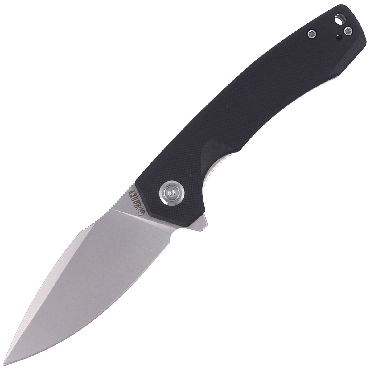NOZ-KUBEY-KNIFE-BLACK-G10-BEAD-BLASTED-D2-KU901E