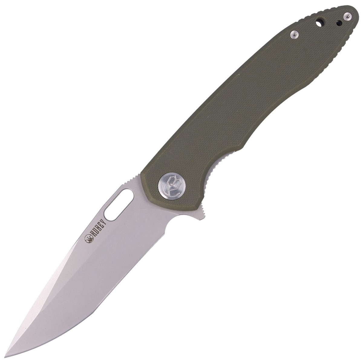 NOZ-KUBEY-KNIFE-DARKNESSS-GREEN-G10-BEAD-BLASTED-D2-KU003B