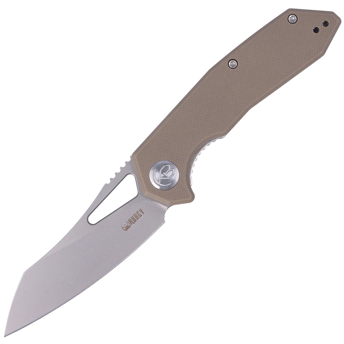 NOZ-KUBEY-KNIFE-NEW-VAGRANT-TAN-G10-SANDBLAST-AUS-10-KU291B