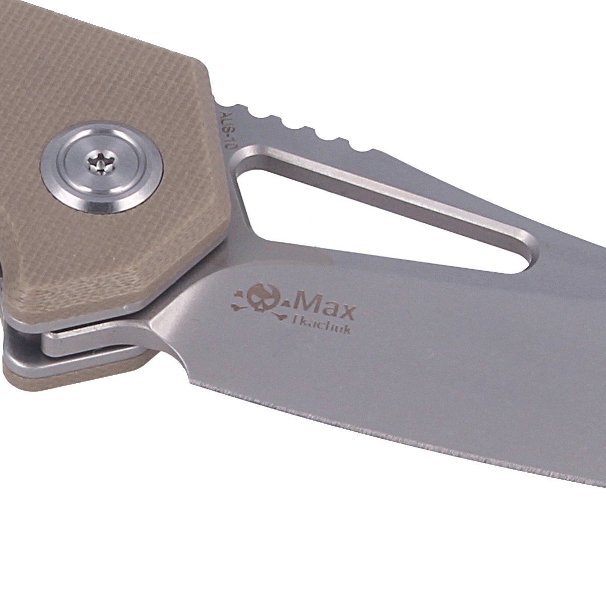 NOZ-KUBEY-KNIFE-NEW-VAGRANT-TAN-G10-SANDBLAST-AUS-10-KU291B