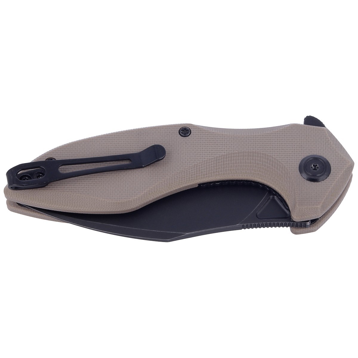NOZ-KUBEY-KNIFE-NOBEL-TAN-G10-DARK-STONEWASHED-KU236I