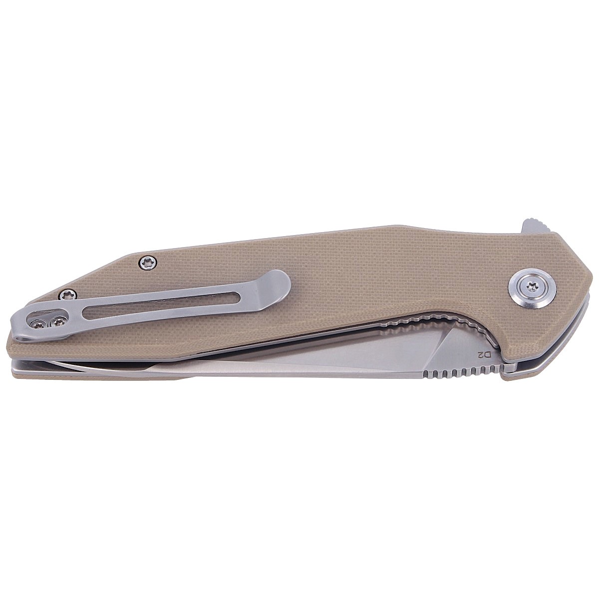 NOZ-KUBEY-KNIFE-NOVA-TAN-G10-SATIN-D2-KU117F