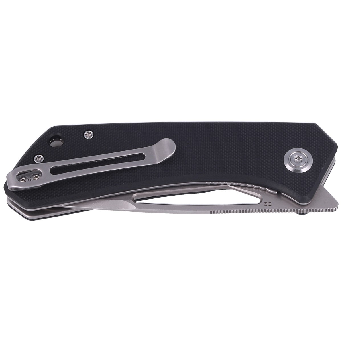 NOZ-KUBEY-KNIFE-THALIA,-BLACK G10-BEAD-BLASTED-D2-KU331A