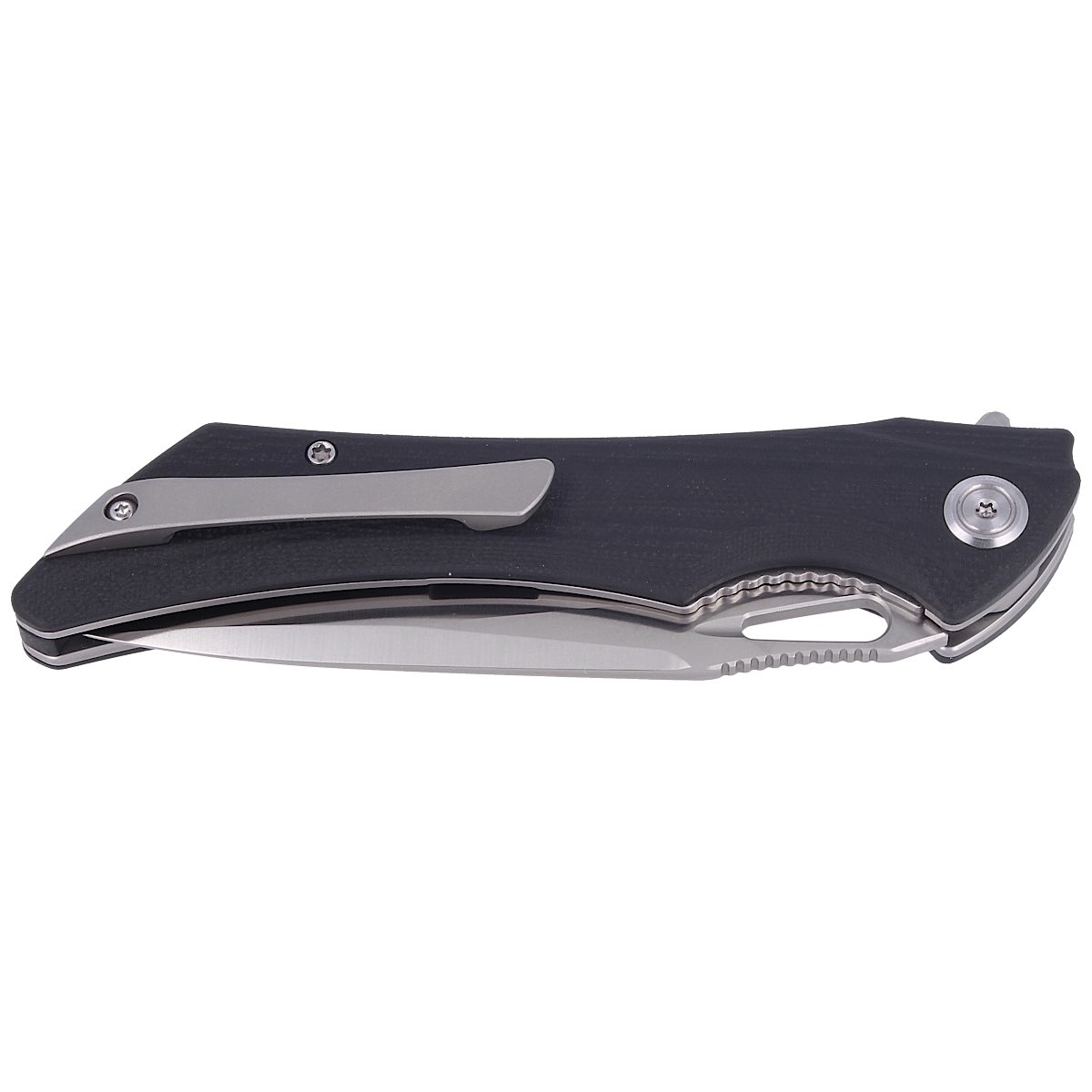 NOZ-KUBEY-RAVEN-BLACK-G10-SATIN-FINISHED-BLADE-BY JELLY-JERRY-KB245A