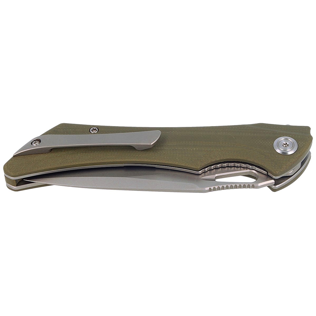 NOZ-KUBEY-RAVEN-OD-GREEN-G10-SATIN-FINISHED-BLADE-BY-JELLY-JERRY-KB245B
