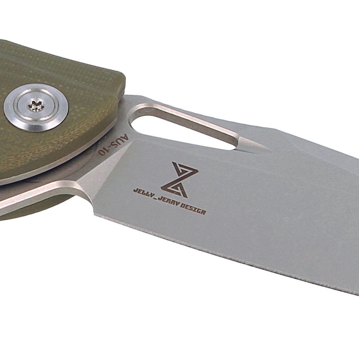 NOZ-KUBEY-RAVEN-OD-GREEN-G10-SATIN-FINISHED-BLADE-BY-JELLY-JERRY-KB245B