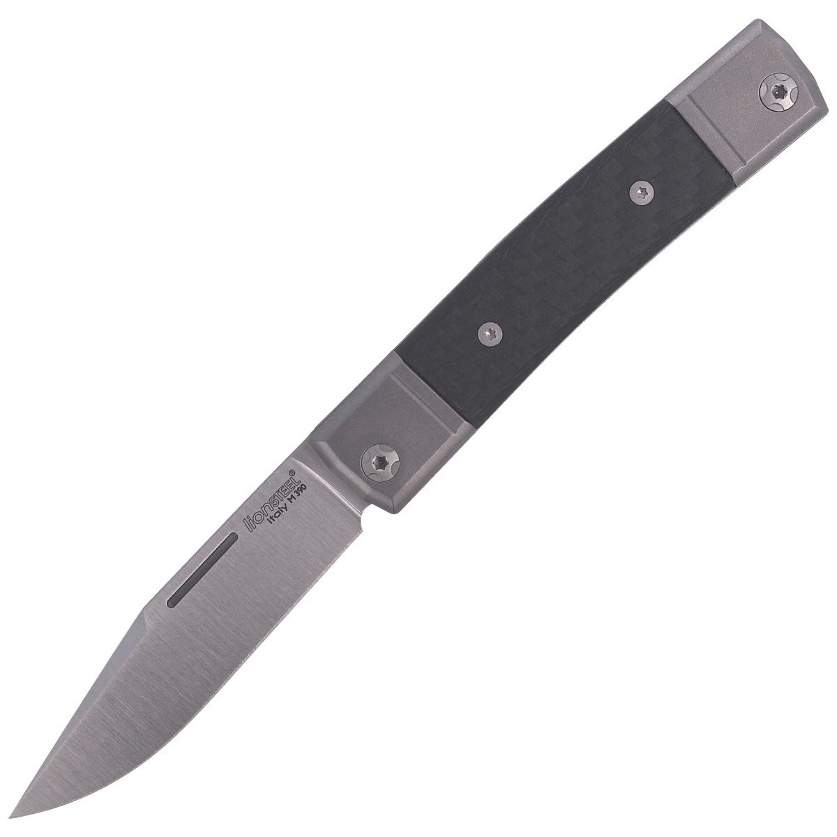 NOZ-LIONSTEEL-BESTMAN-CARBON-FIBER, CLIP BLADE-BM1 CF