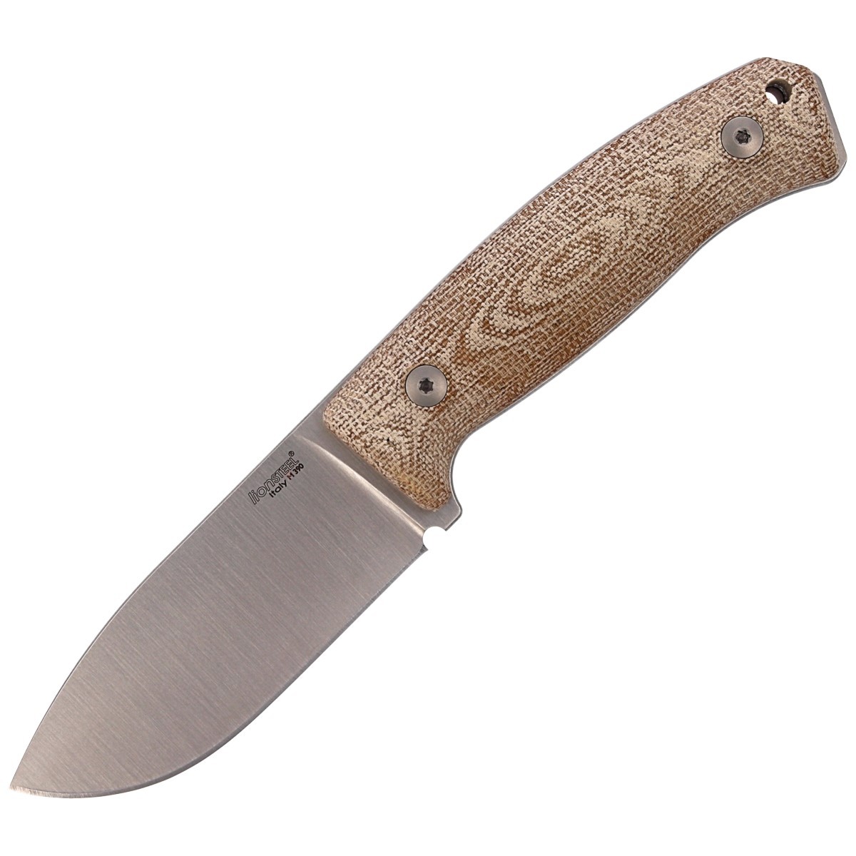 NOZ-LIONSTEEL-BUSHCRAFT-NATURAL-CANVAS-SATIN-BLADE-M2M CVN