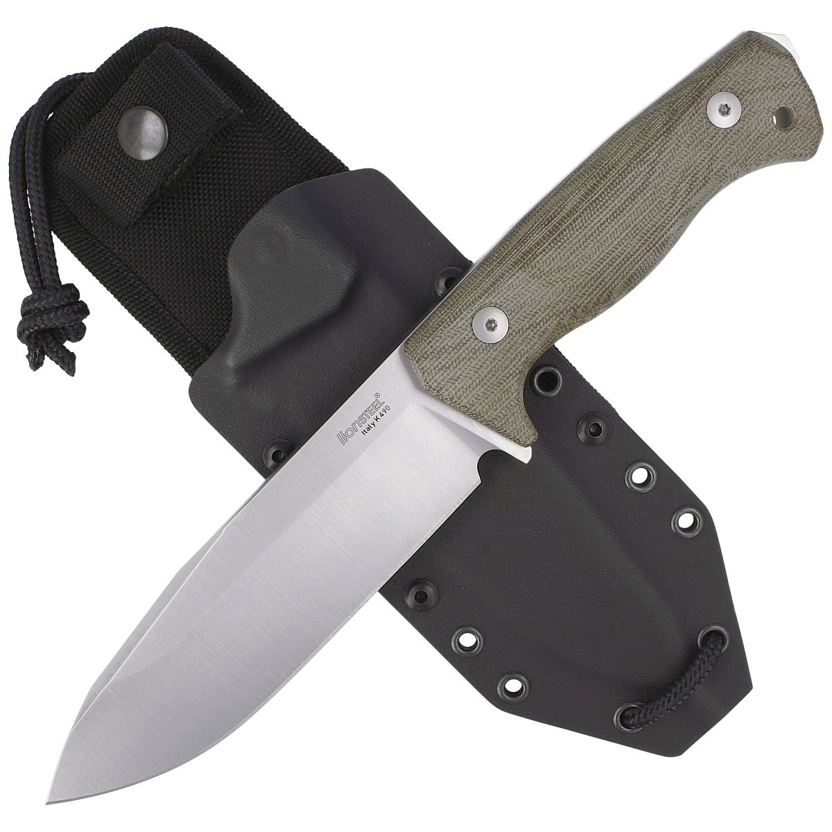 NOZ-LIONSTEEL-T6-GREEN-MICARTA-SATIN-K490-T6 CVG