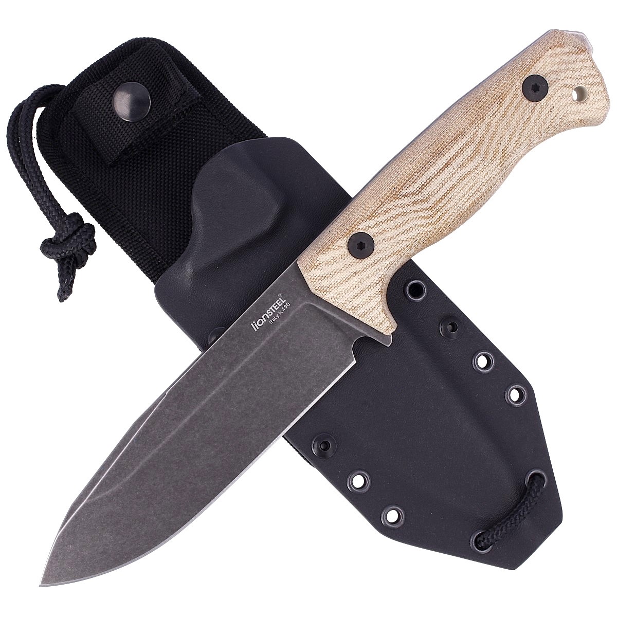 NOZ-LIONSTEEL-T6B-NATURAL-MICARTA-OLD-BLACK-K490-T6B CVN