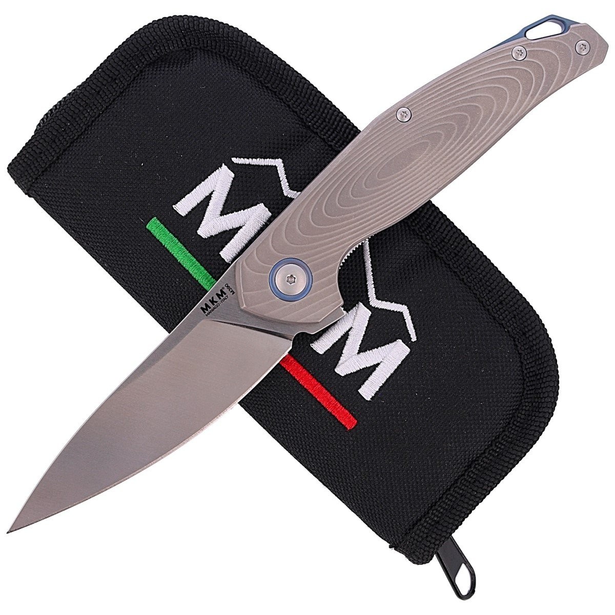 NOZ-MKM-GOCCIA-BEAD-BLASTED-TITANIUM-SATIN-FINISH-BY-JENS ANSØ-MKGC-T