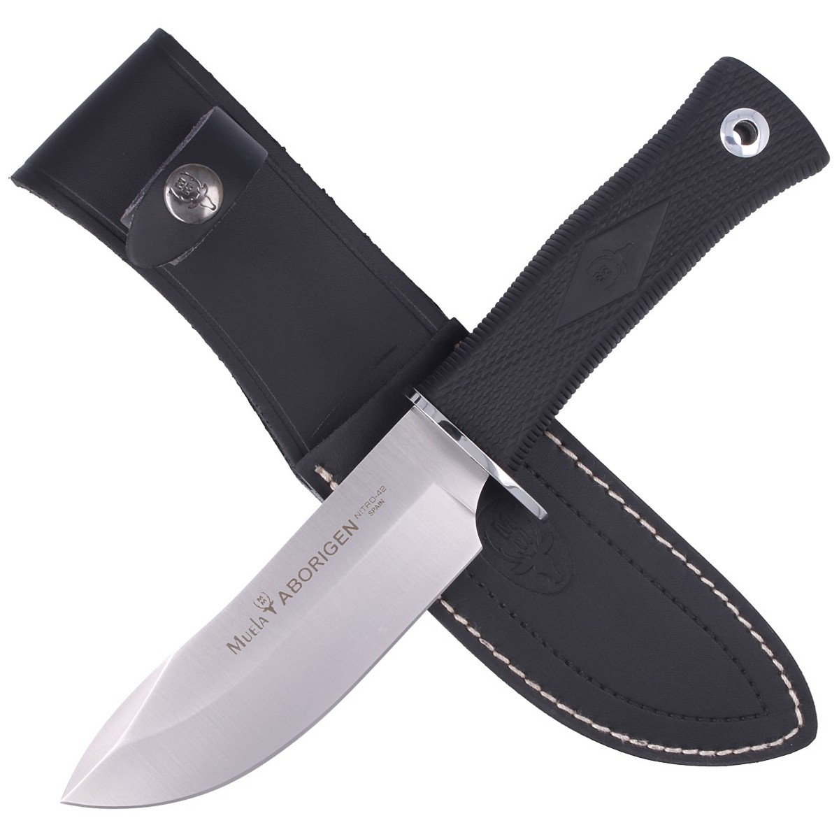 NOZ-MUELA-FULL-TANG-BLACK-RUBBER-160MM-ABORIGEN-13G