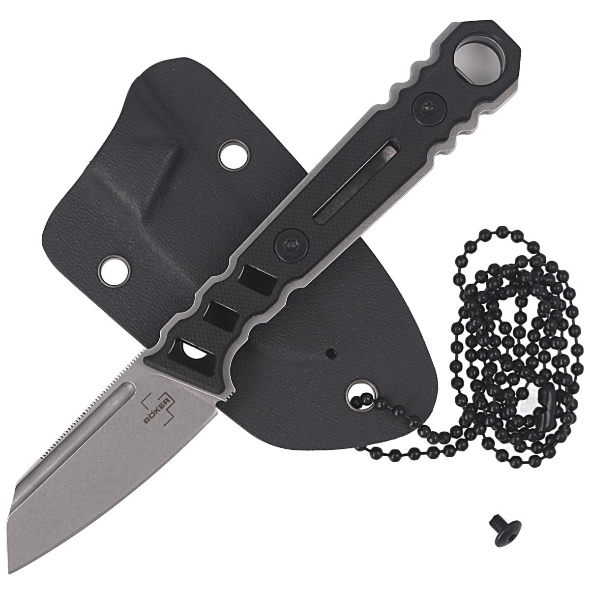 NOZ-NA-SZYJE-BÖKER-PLUS-YLVI-BLACK-G10-NECK KNIFE-BY-MIDGARDS-MESSER-02BO038