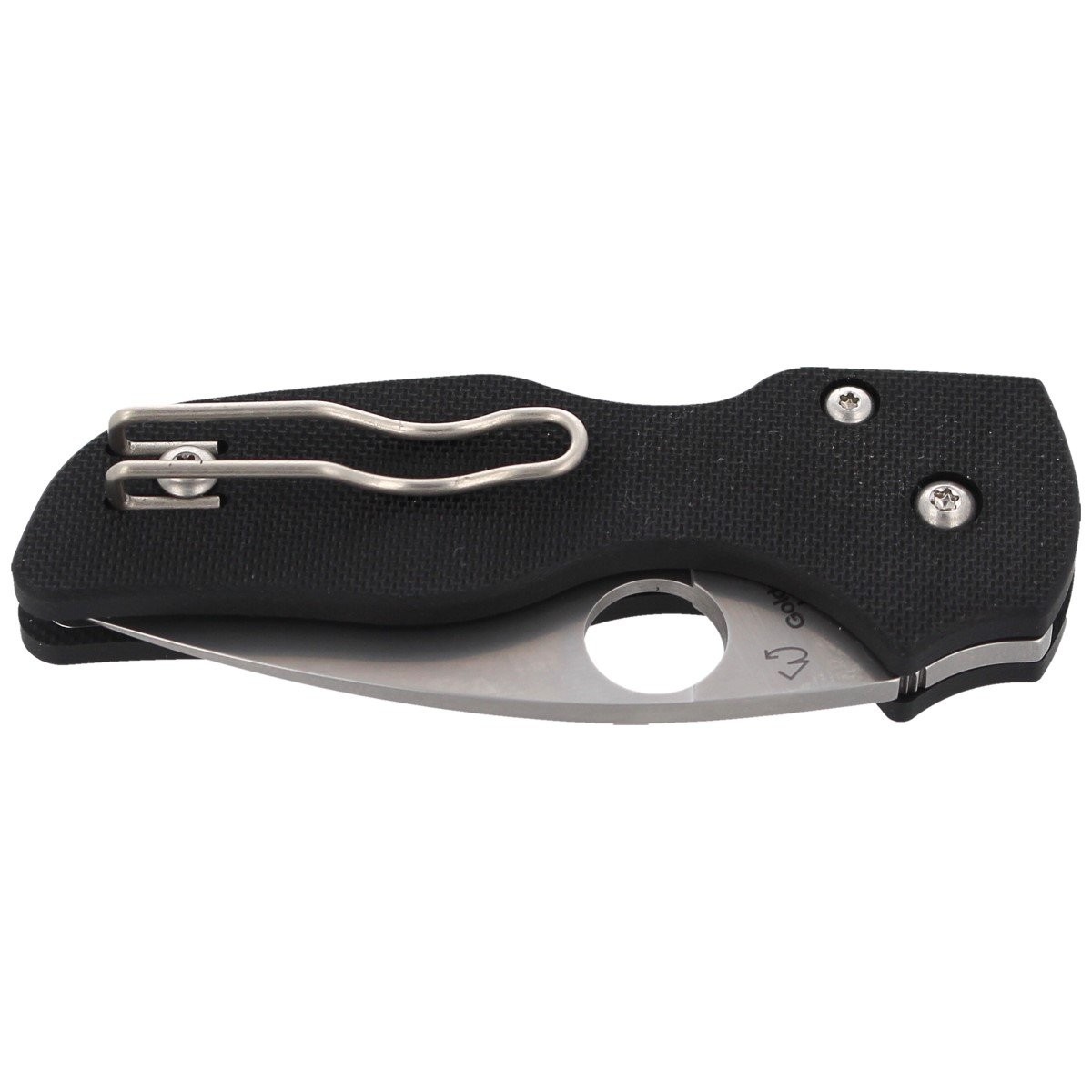 NOZ-SPYDERCO LIL' NATIVE-G-10-BLACK-COMPRESSION-LOCK-PLAIN-C230GP