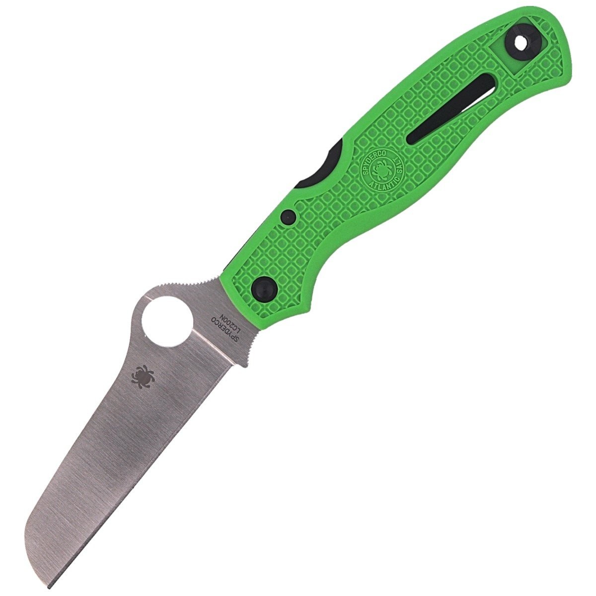 NOZ-SPYDERCO-ATLANTIC-SALT-GREEN-LC200N-PLAIN-C89FPGR