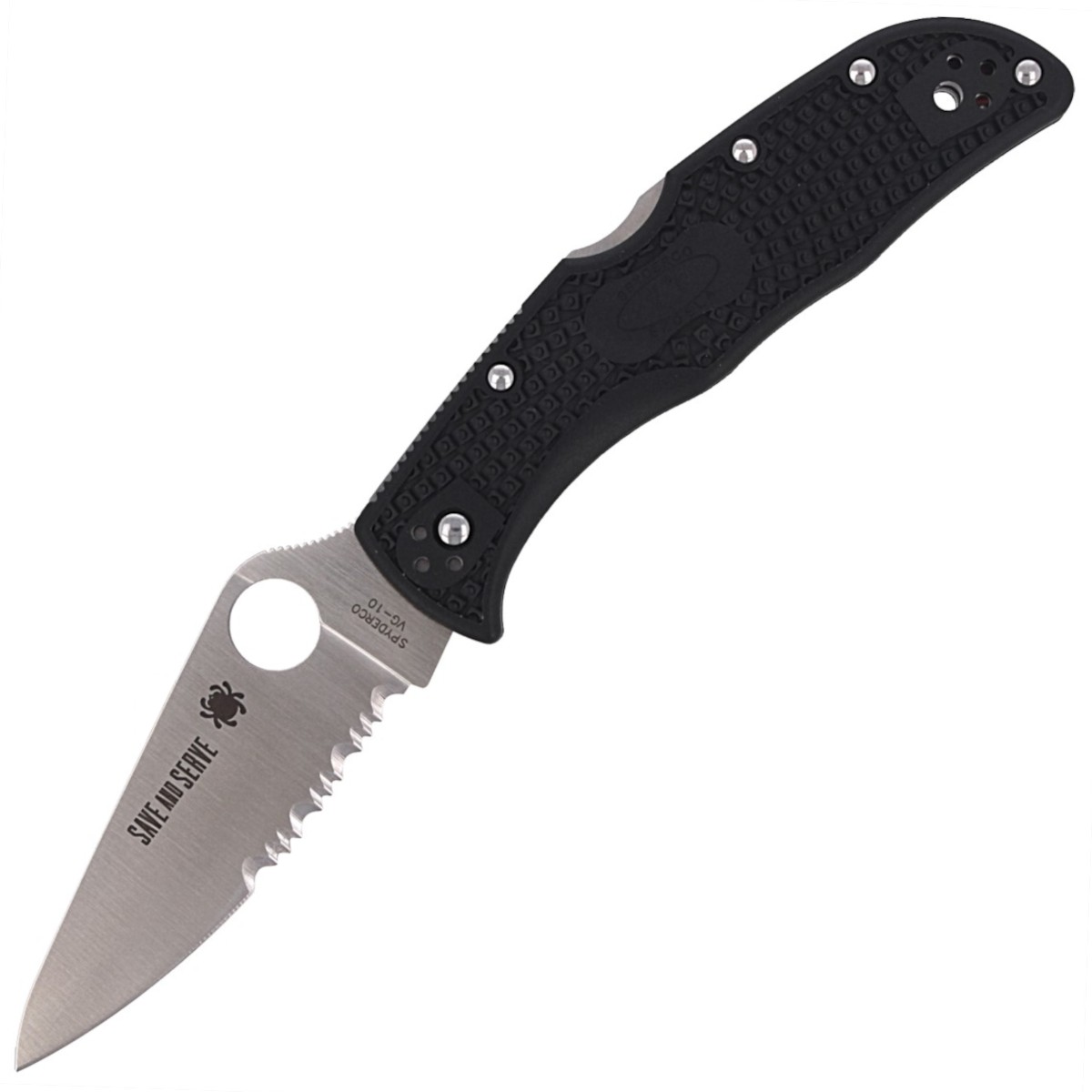 NOZ-SPYDERCO-ENDELA-LIGHTWEIGHT-THIN-RED-LINE-C243FPSBKRD