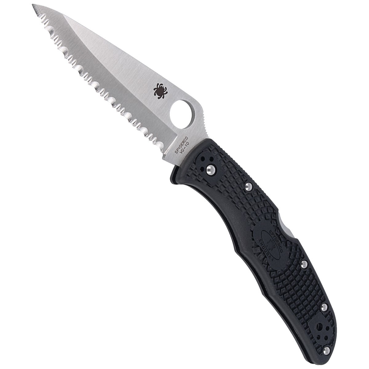 NOZ-SPYDERCO-ENDURA-4 FRN-BLACK-SPYDER-C10SBK