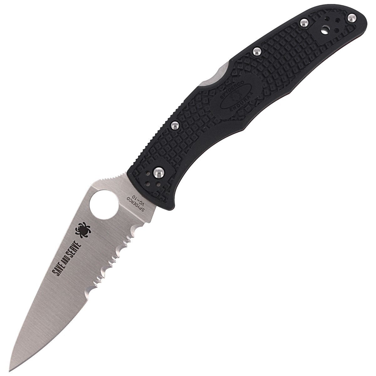 NOZ-SPYDERCO-ENDURA-LIGHTWEIGHT-THIN-RED-LINE-C10FPSBKRD