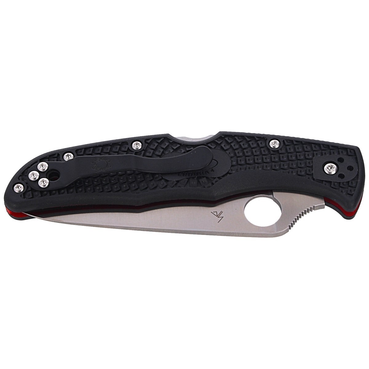 NOZ-SPYDERCO-ENDURA-LIGHTWEIGHT-THIN-RED-LINE-C10FPSBKRD