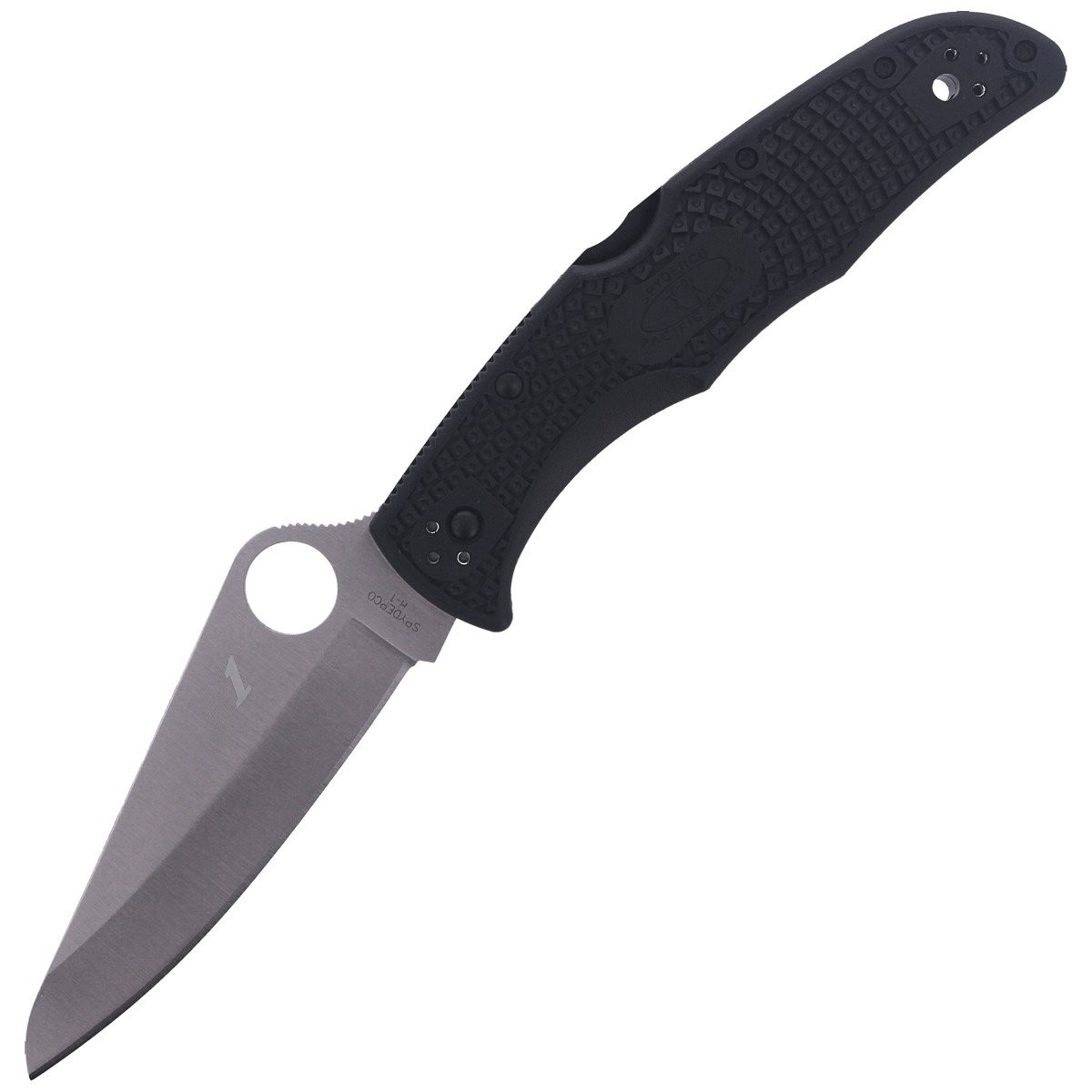 NOZ-SPYDERCO-PACIFIC-SALT-2-BLACK-FRN-PLAIN-C91PBK2