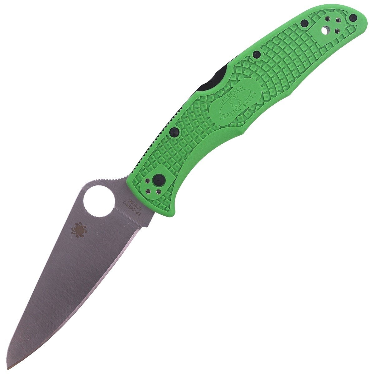 NOZ-SPYDERCO-PACIFIC-SALT-2-GREEN-LC200N-PLAIN-C91FPGR2