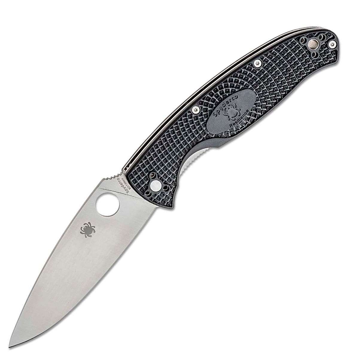 NOZ-SPYDERCO-RESILIENCE-LIGHTWEIGHT-PLAIN-C142PBK