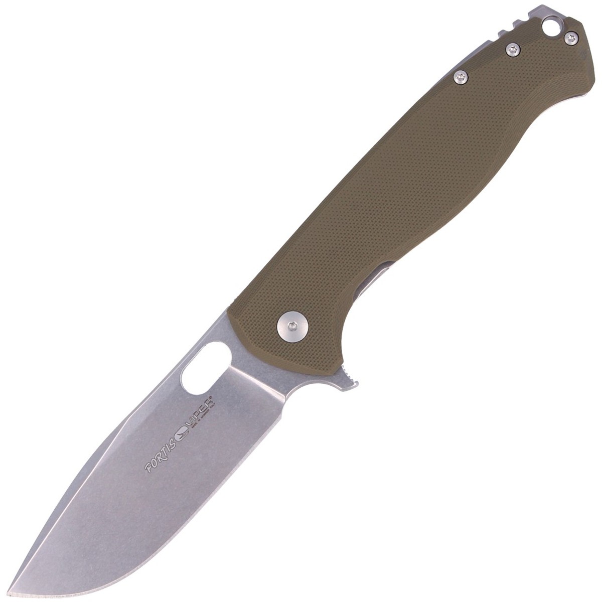 NOZ-VIPER-FORTIS-GREEN-G10-STONE-WASHED-BY-JESPER-VOXNÆS-V5952GG