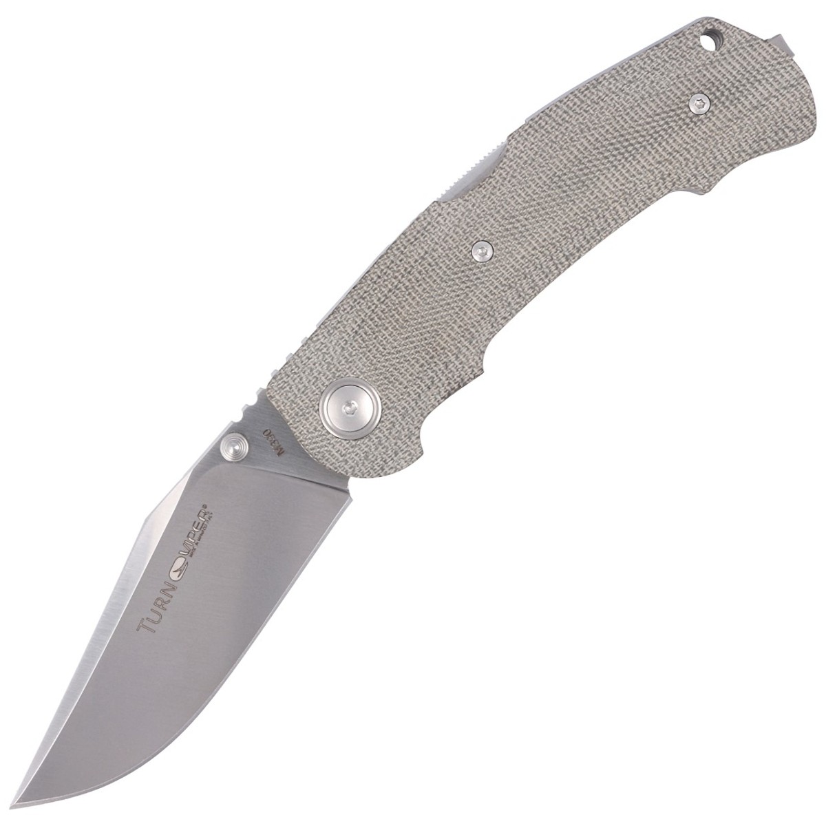 NOZ-VIPER-TURN-ESSENTIAL-GREEN-CANVAS-MICARTA-SATIN-BY-SILVESTRELLI-V5988CG