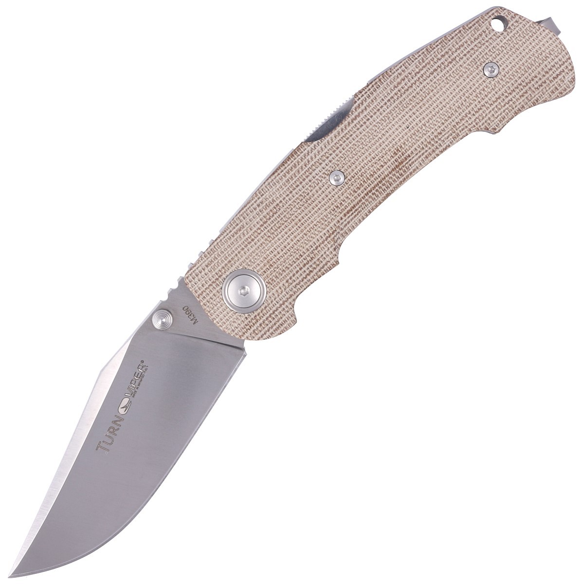 NOZ-VIPER-TURN-ESSENTIAL-NATURAL-CANVAS-MICARTA-SATIN-BY-SILVESTRELLI -V5988CN