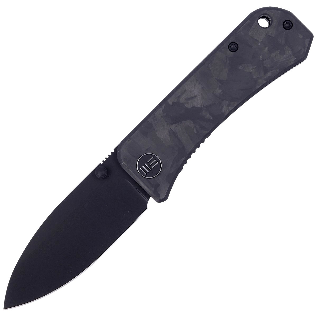 NOZ-WE-KNIFE-BANTER-MARBLE-CARBON-FIBER-BLACK-STONEWASH-BY-BEN-PETERSEN-2004H
