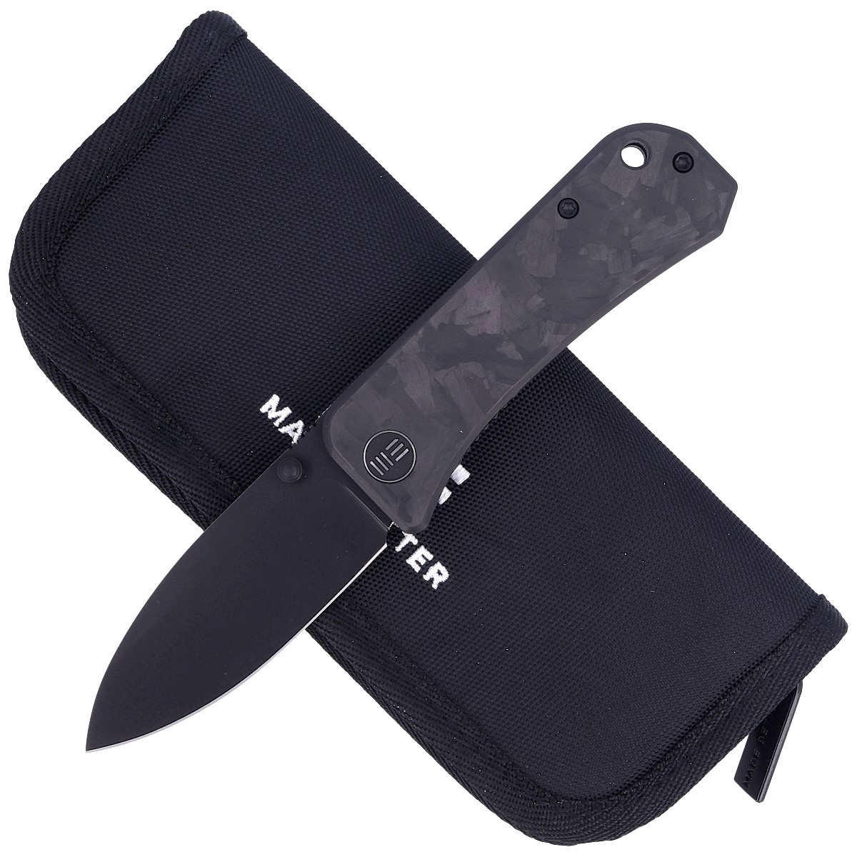 NOZ-WE-KNIFE-BANTER-MARBLE-CARBON-FIBER-BLACK-STONEWASH-BY-BEN-PETERSEN-2004H